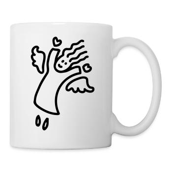 flying angel - line - Mug - white - Right