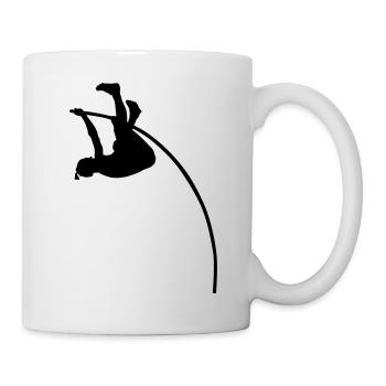 pole vault sport - Mug - white - Right