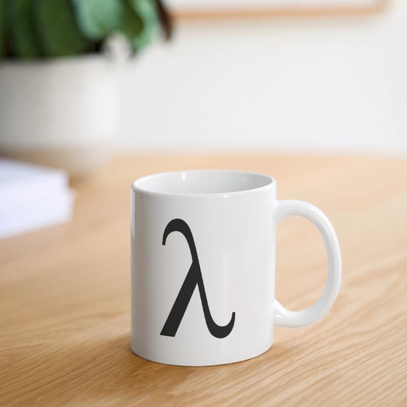lambda greek Mug blanc