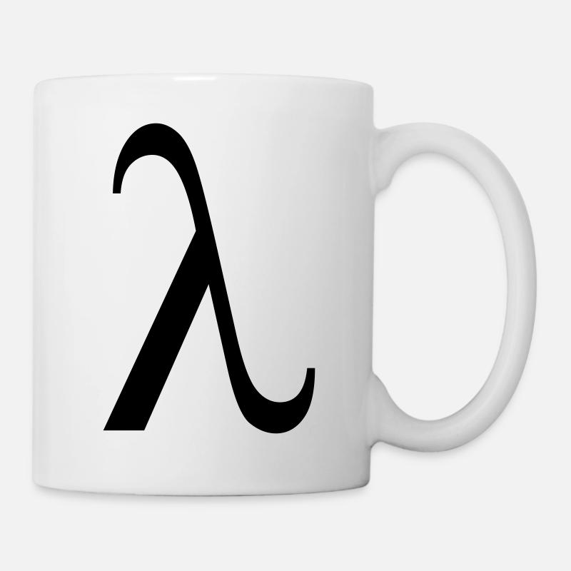 lambda greek - Tasse - Weiß