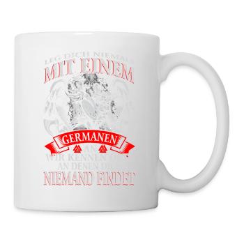 Achtung Germane - Tasse - Weiß - Rechts