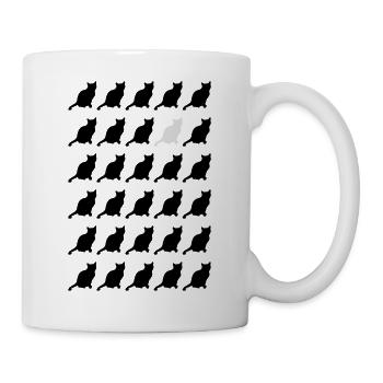 Katzen - Tasse - Weiß - Rechts