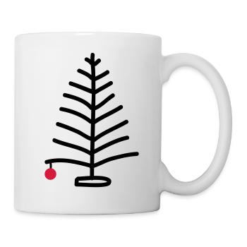tannenbaum_2c - Tasse - Weiß - Rechts