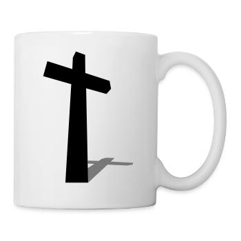 Christian Cross Shade 2c - Mug - white - Right