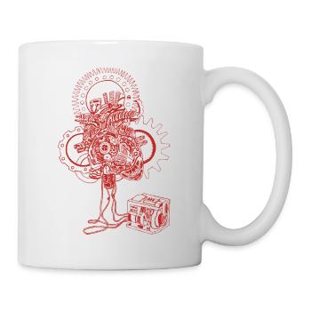 Mechanisch-Herz-in-Red - Tasse - Weiß - Rechts