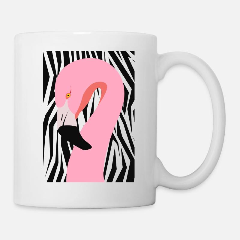 Crossover-Flamingo - Tasse - Weiß