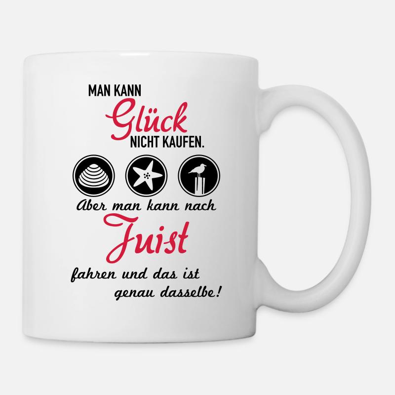 Glück Juist - Tasse - Weiß