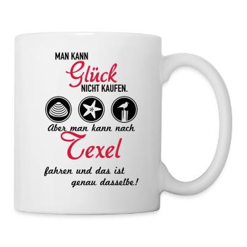 Glück Texel - Tasse - Weiß - Rechts