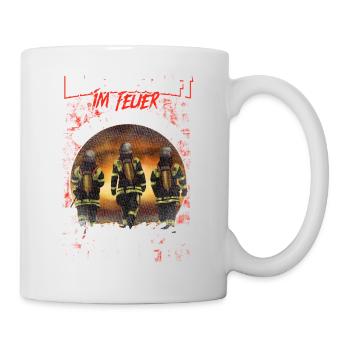 Feuerwehr - Kameradschaft - Tasse - Weiß - Rechts