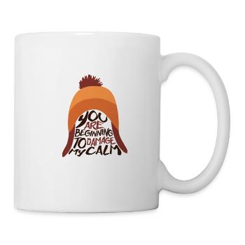 Schaden meine Ruhe - Tasse - Weiß - Rechts