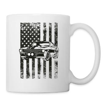 American Flag Muscle Car Toretto Vin Diesel - Mug - white - Right