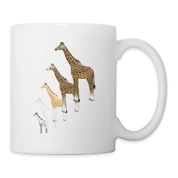 Giraffe drawing - Mug - white - Right