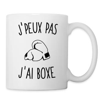 J'peux pas j'ai boxe 1c - Mug blanc - blanc - Droite