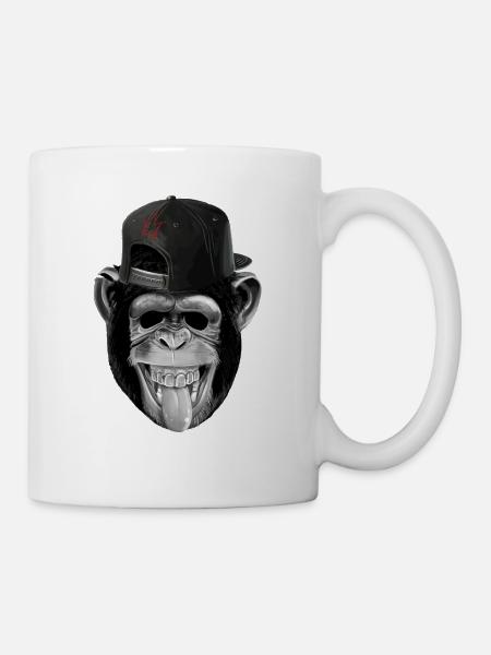 monkey business - Tasse - Weiß