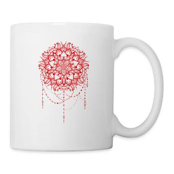 MANDALA YOGA BUDDHA MEDITATION GIFT T-SHIRT - Mug - white - Right