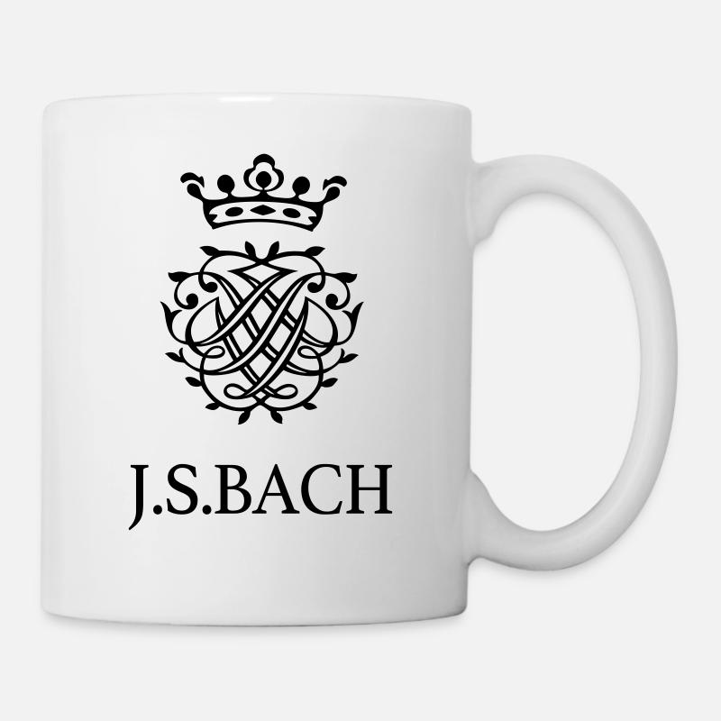 J S Bach and his Seal - Mug - white