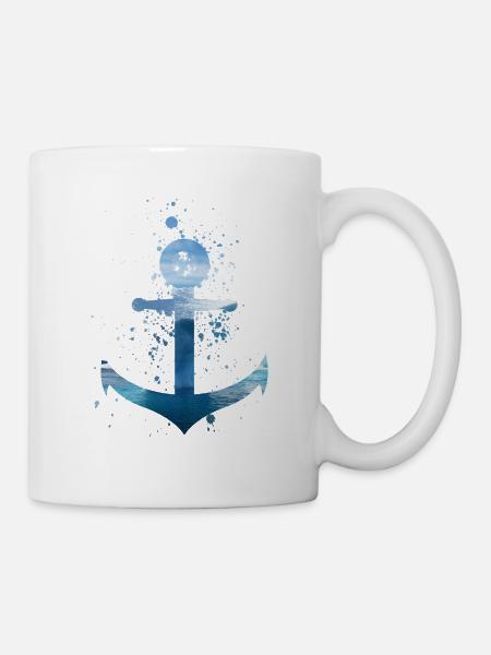 ancre - Mug blanc - blanc