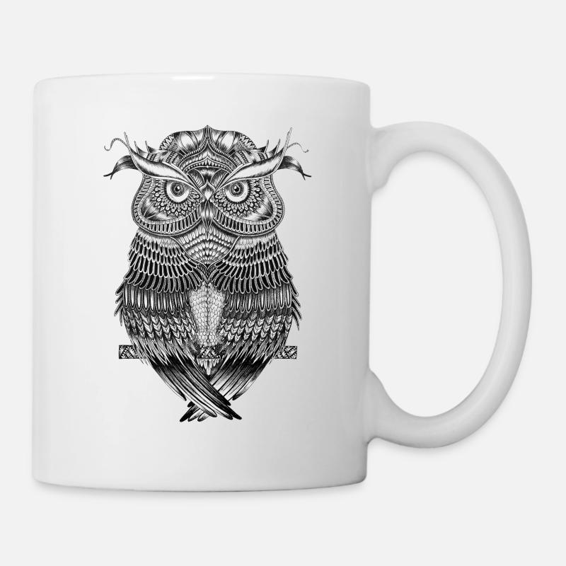 owl - Mug - white