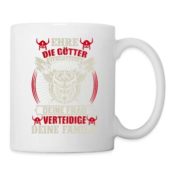 Ehre die Götter - Tasse - Weiß - Rechts