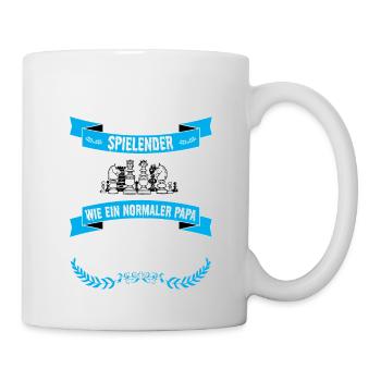 SCHACH Geschenk T Shirt - Tasse - Weiß - Rechts