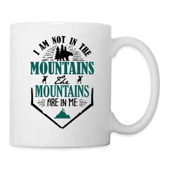 Mountains are in me - berg - Mug - white - Right