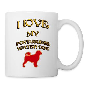 I LOVE MY DOG Portuguese Water Dog - Mug - white - Right