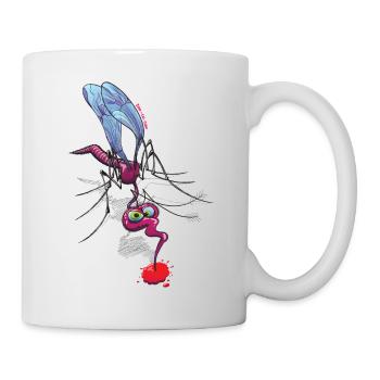 Mosquito Sucking Blood - Mug - white - Right