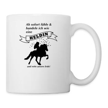 gedankenswert Islandpferd Heldin Einhorn Produkte - Tasse - Weiß - Rechts
