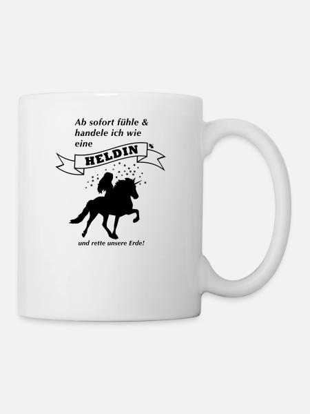 gedankenswert Islandpferd Heldin Einhorn Produkte - Tasse - Weiß