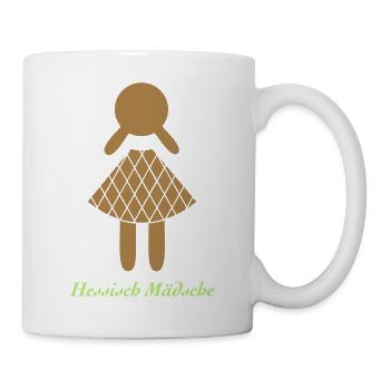 Hessisch Mädsche - Tasse - Weiß - Rechts