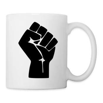 Faust Protest Widerstand - Tasse - Weiß - Rechts