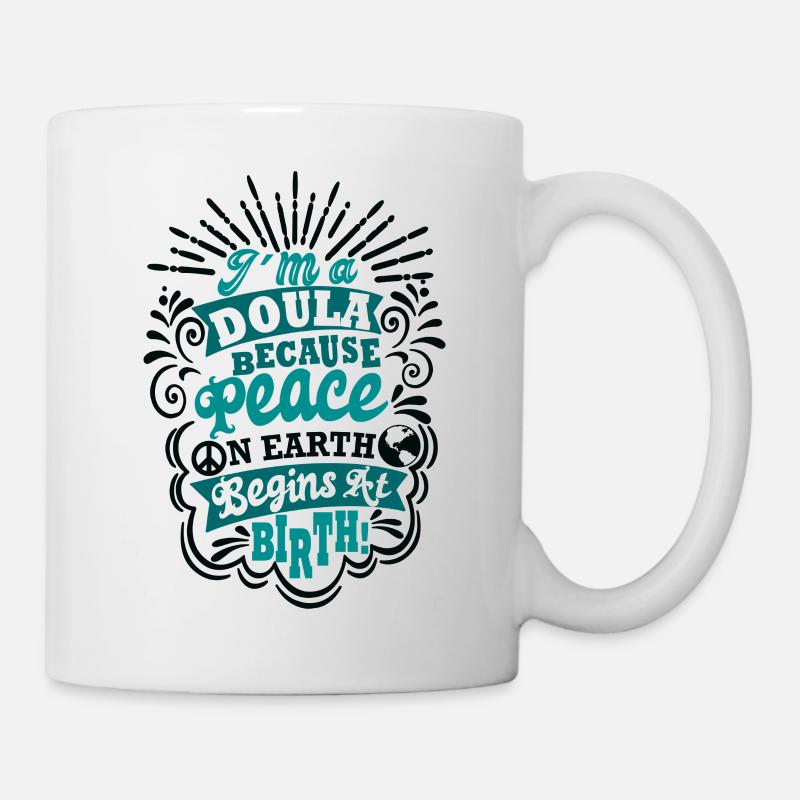 Doula - Peace on earth - Tasse - Weiß