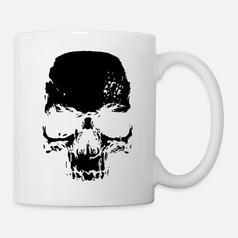Skull - Tasse - Weiß