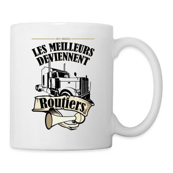 Routiers - Mug blanc - blanc - Droite