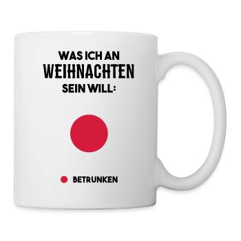 Weihnachten betrunken - Tasse - Weiß - Rechts