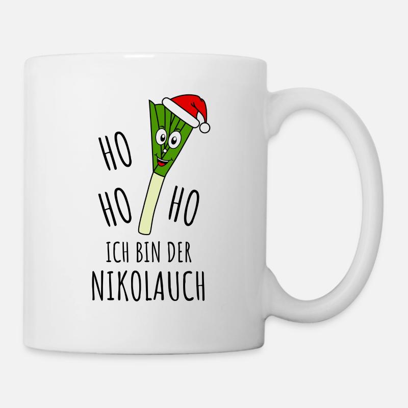 Nikolauch Ho Ho Ho Ich bin der Nikolauch in schw - Tasse - Weiß