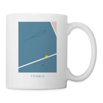 Tennis Art - Tasse - Weiß - Rechts