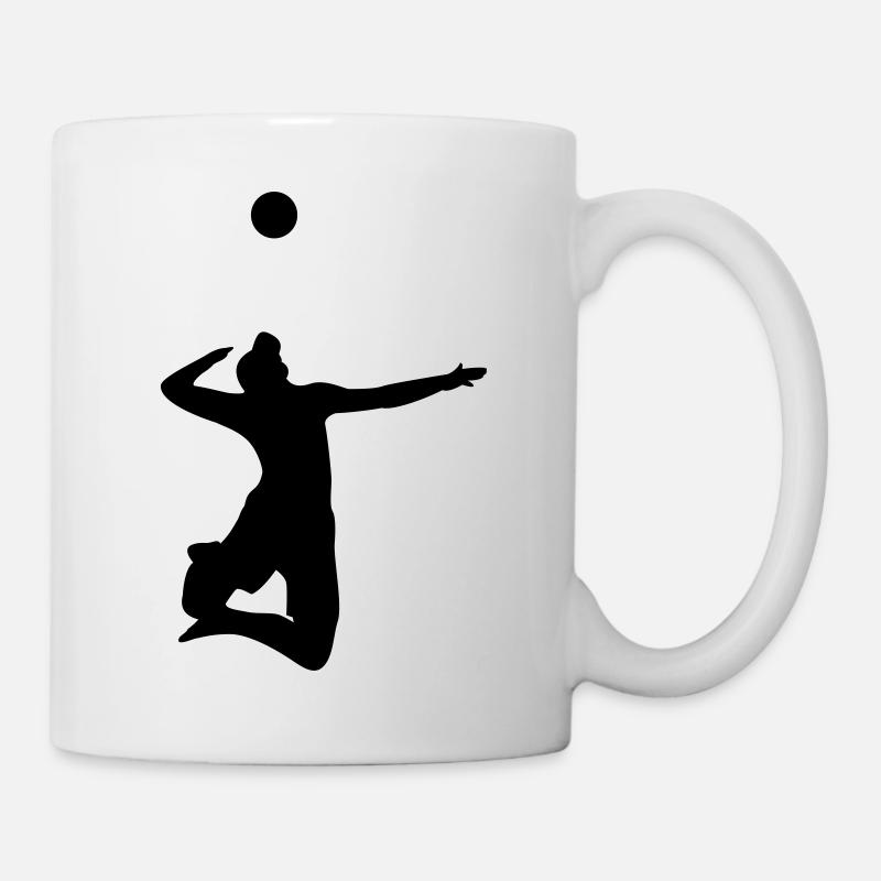 Volley-ball servir - Mug blanc - blanc
