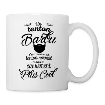 Un tonton barbu c'est carrément plus cool - Mug blanc - blanc - Droite