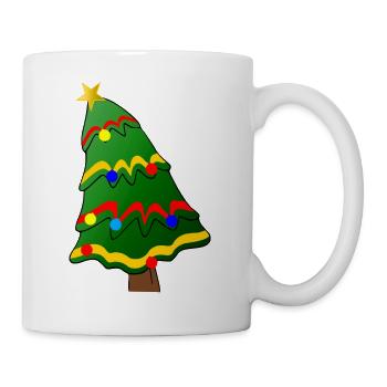 weihnachten winter rentier weihnachtsmann ugly chr - Tasse - Weiß - Rechts