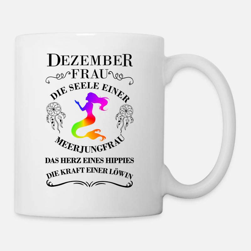 décembre Mermaid - Mug blanc - blanc