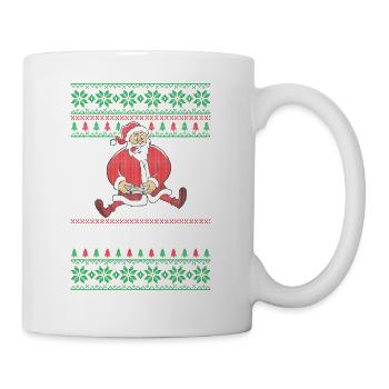 Weihnachten Gamer Ugly X-Mas Pullover Geschenk - Tasse - Weiß - Rechts