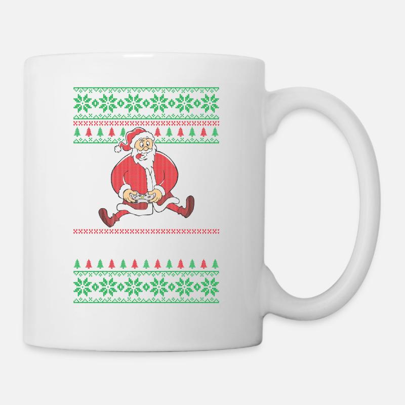 Weihnachten Gamer Ugly X-Mas Pullover Geschenk - Tasse - Weiß