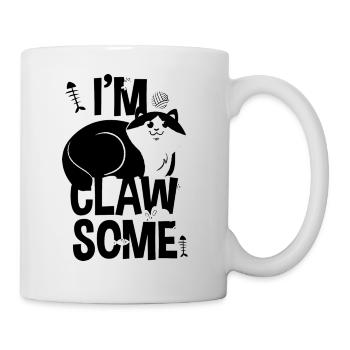 QUELQUES GRIFFES - énonciations de chat et chat chemise cadeau - Mug blanc - blanc - Droite