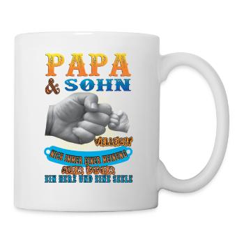 papa und sohn - Tasse - Weiß - Rechts