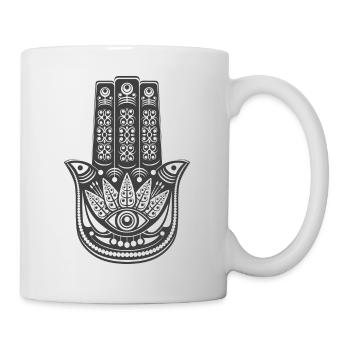 Fatmas Hand - Tasse - Weiß - Rechts
