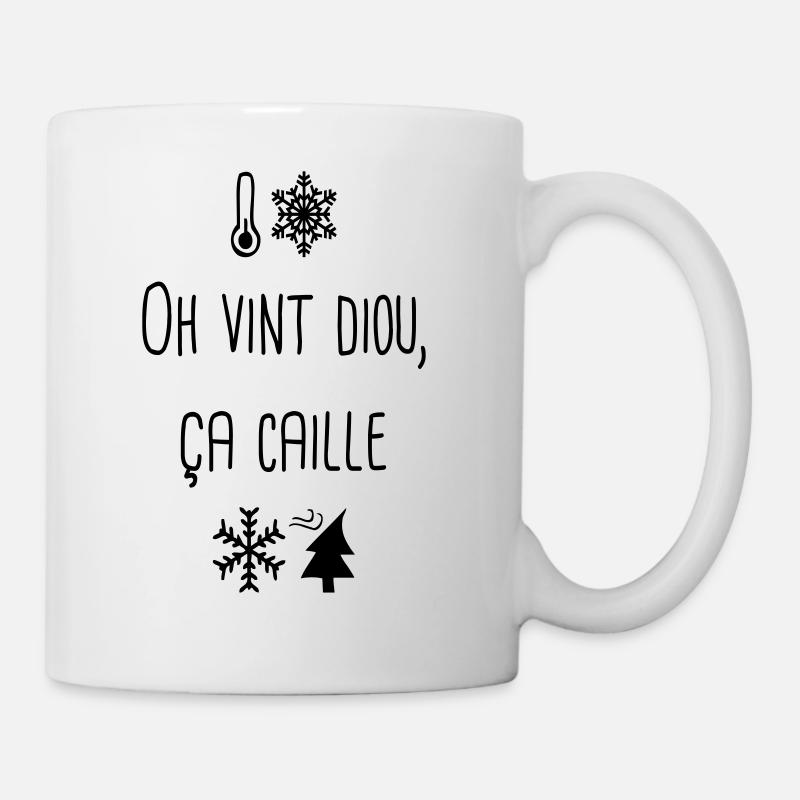 Oh vint diou ça caille ! - Mug blanc - blanc