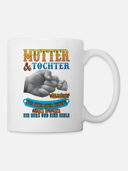mutter und tochter - Tasse - Weiß