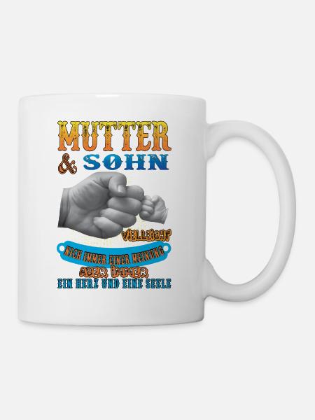 Mutter und sohn - Tasse - Weiß