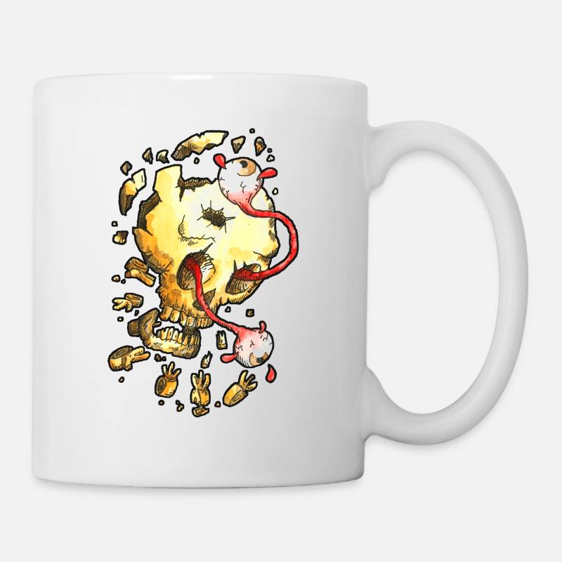 zerschmetterten Schädel - Tasse - Weiß